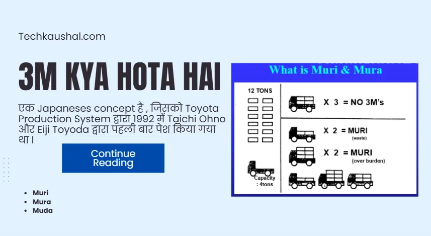 3m kya hai muri mura muda in hindi techkaushal.com